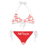 Bullet Proof Love Text All Over Bikini