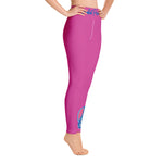 BPL-TriMe (Royal Blue) Pink Yoga Leggings