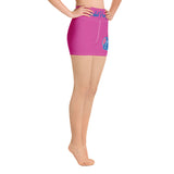 BPL-TriMe (Royal Blue) Pink Yoga Shorts