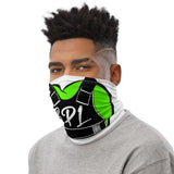 Bullet Proof Love (Lime Green Logo) Neck Gaiter