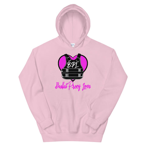 Bullet Proof Love (Pink Logo) Hoodie